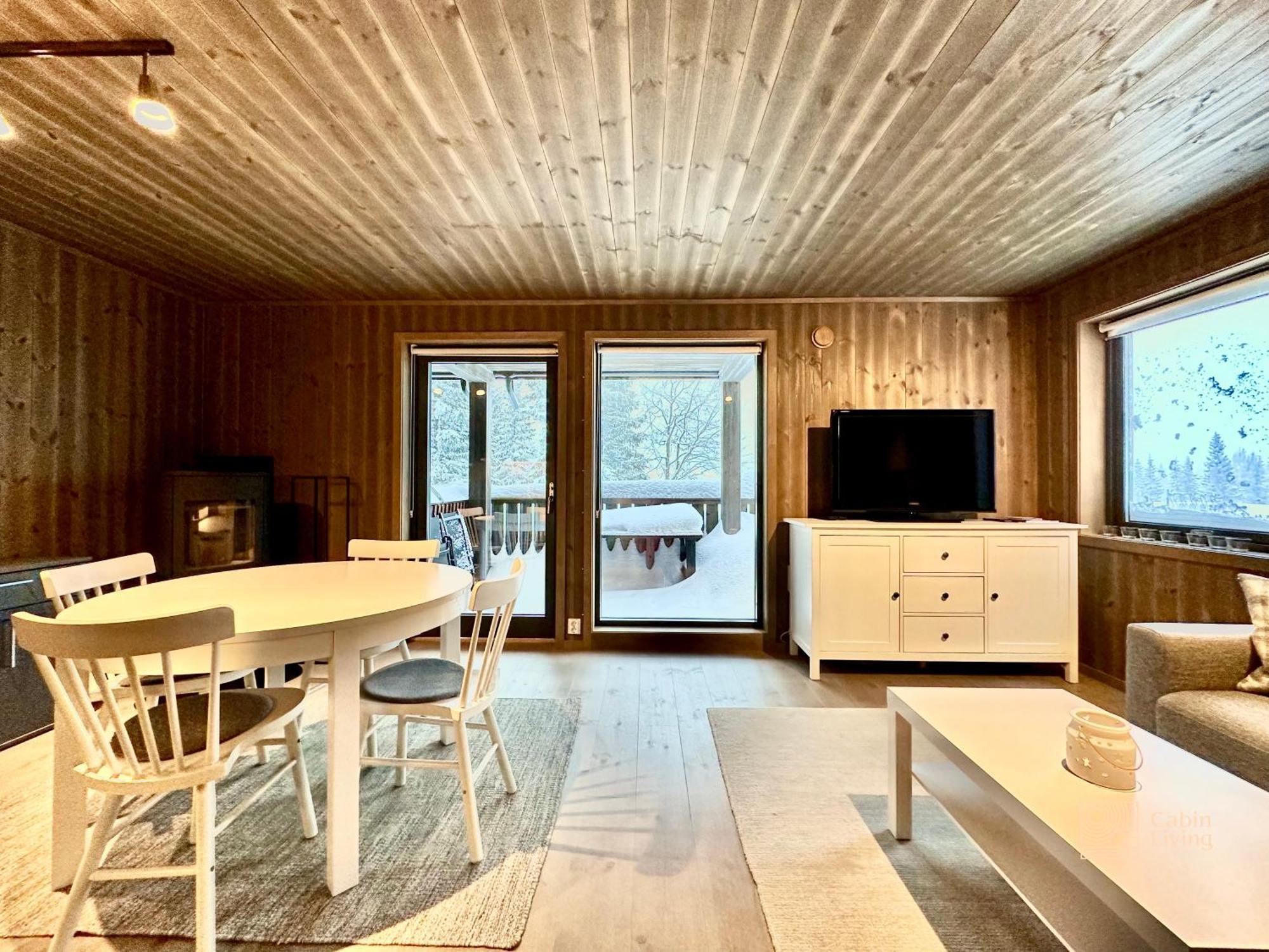 Modern Ski-In Out Apartment At Sjusjoen Bagian luar foto
